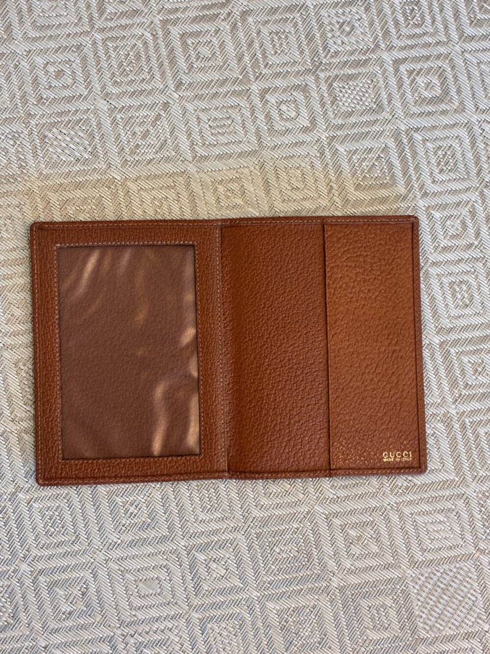 Vintage, Collectible Gucci Grained Leather Passport Holder